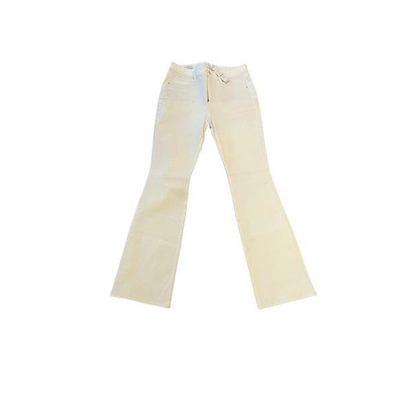 NWT White House Black Market White High-Rise Skinny Flare Jeans Size 8 - Picture 6 of 12